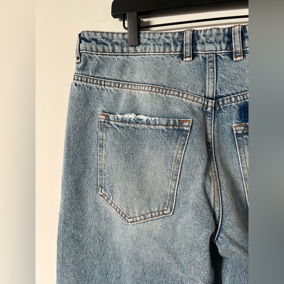 NWT SER.O.YA Heidi Straight Leg Patch Jean 29x35 in Coastline - Picture 14 of 15